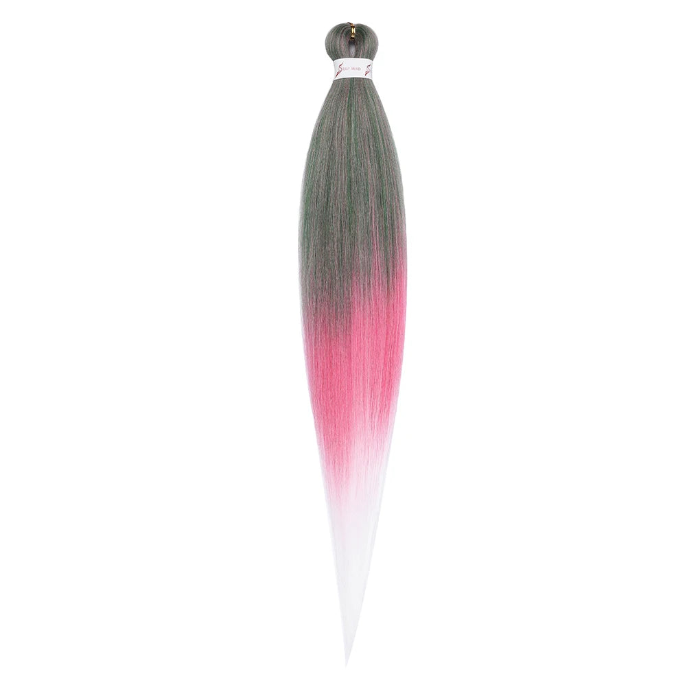 Pre-stretched Synthetic Braiding Hair Ombre