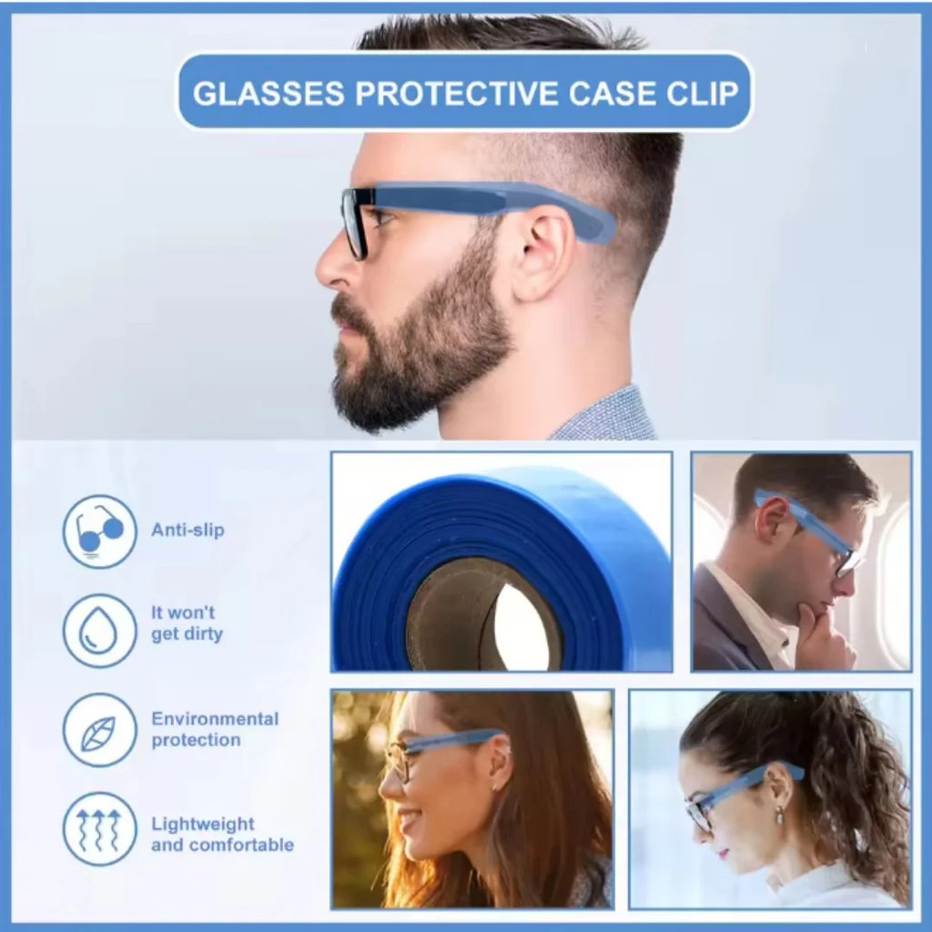 200ps/Box Salon Hairdresser Disposable Glasses Leg Sleeves Cover Hair Dye Tools Pro Hairdressing Eyeglasses Protector  Accessory