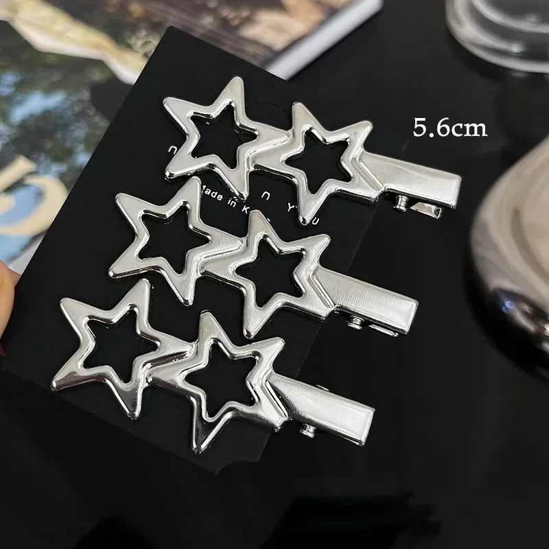 Sliver Hair Root Fluffy Clips Women Simple Metal Hair Fixed Clips Hairdressing Section Clips Barber Salon Hair Cut Styling Tools