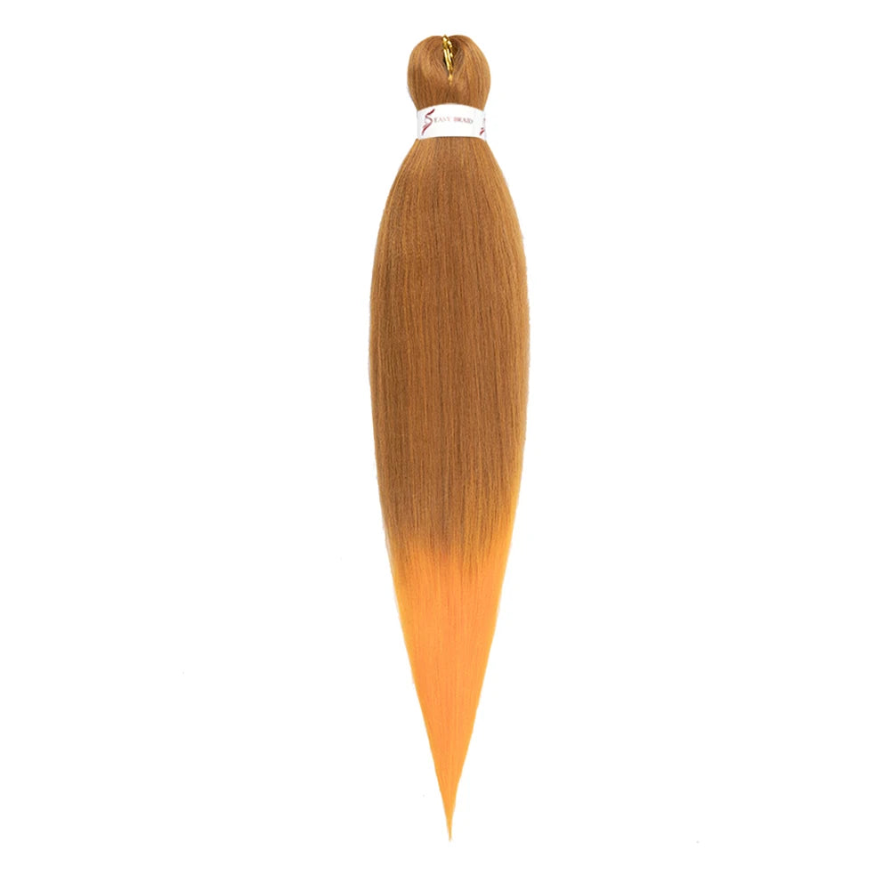 Pre-stretched Synthetic Braiding Hair Ombre