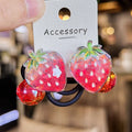 2PCS New Lovely Colorful Crown Bear Girls Elastic Hair Bands Hair Accessories Children Hair Ties Baby Headwear