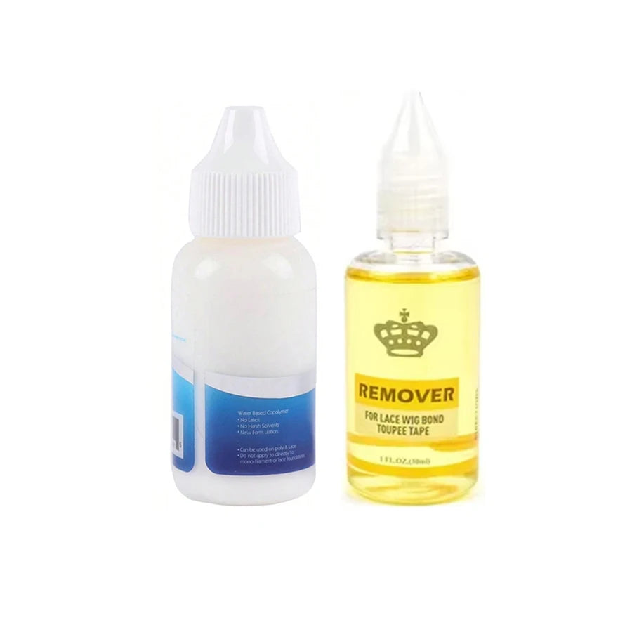 Wig Glue With Remover Super Lace Glue For Lace Wigs/Toupee/Closure Hair Glue Remover Wig Installation Kit