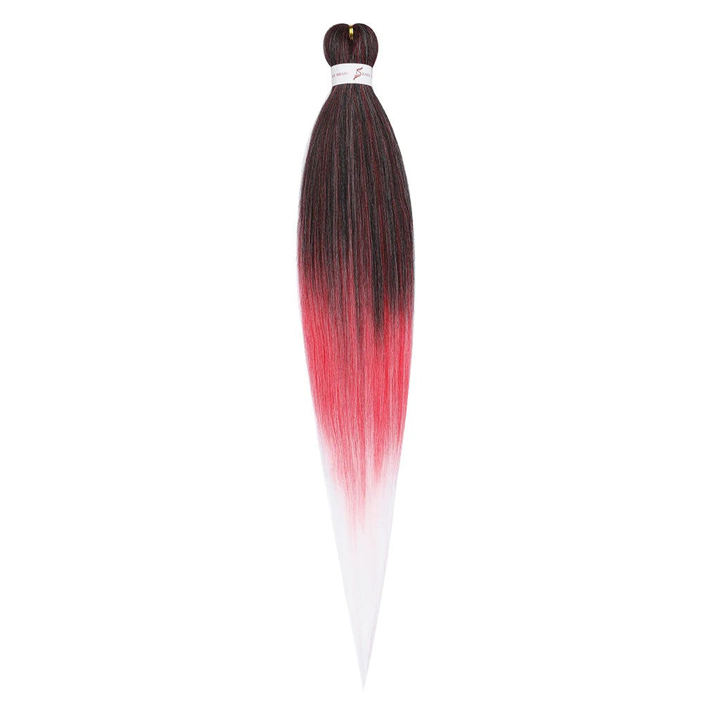 Pre-stretched Synthetic Braiding Hair Ombre